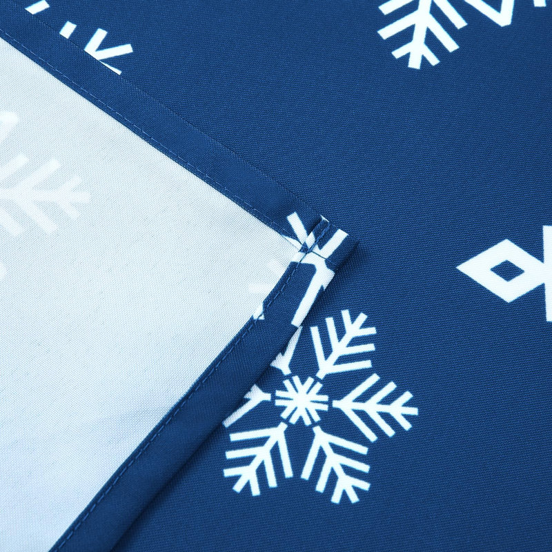 Nappe Holiday Christmas, Rond 60 po, Bleu