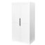 Armoire blanche autoportante de 63,85 po avec tablettes - ajoute du rangement et du style à votre armoire de cuisine décorative, multifonctionnelle pour une maison soignée et soignée, convient au style rétro moderne