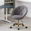 Chaise de bureau ergonomique rembourrée en velours-703780983