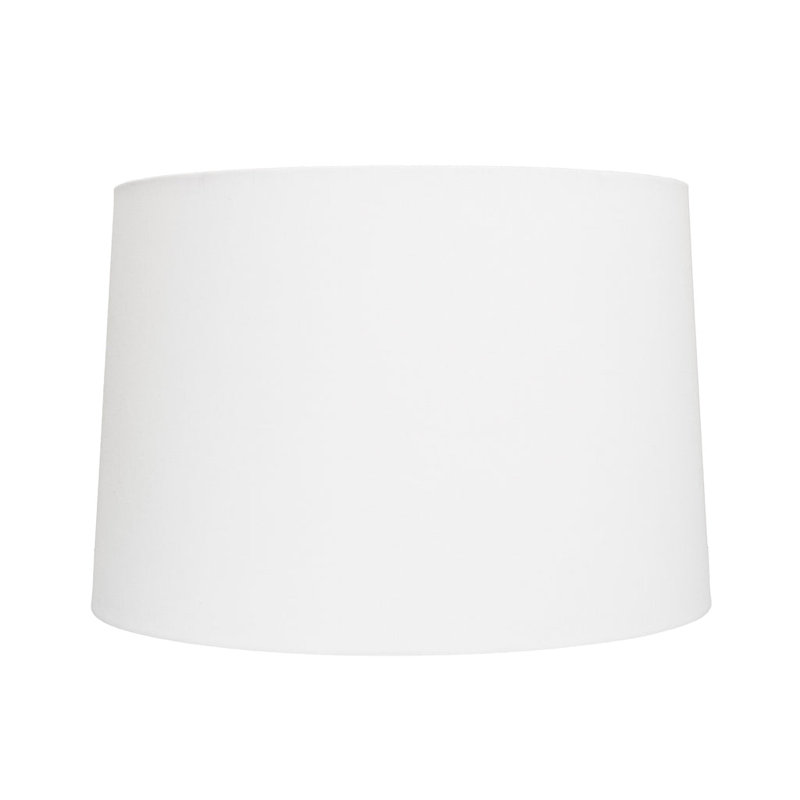 Hardback Linen Oval Lamp Shade (Spider), 9" H x 12" W x 8" D, Eggshell