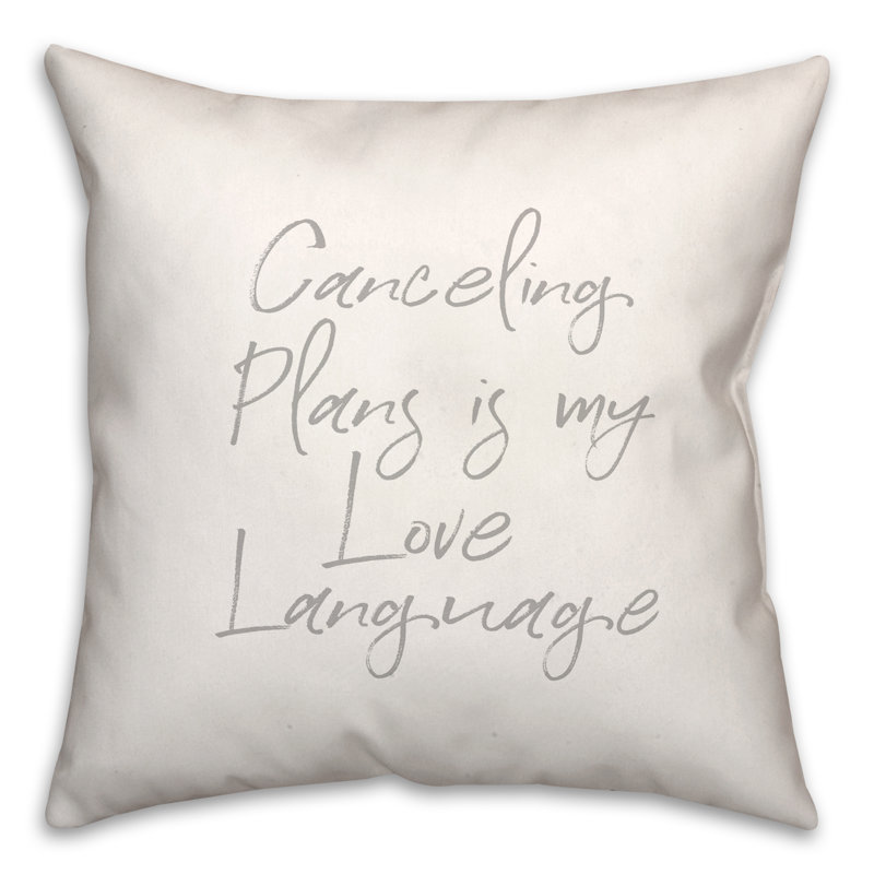 Coussin 18 po à annulation de plans
