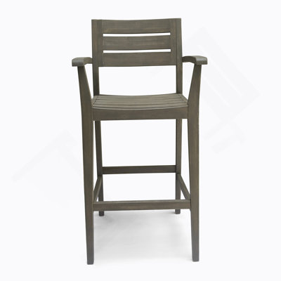 Élégant tabouret de bar avec assise confortable et conception résistante aux intempéries, parfait pour une utilisation toute l'année.