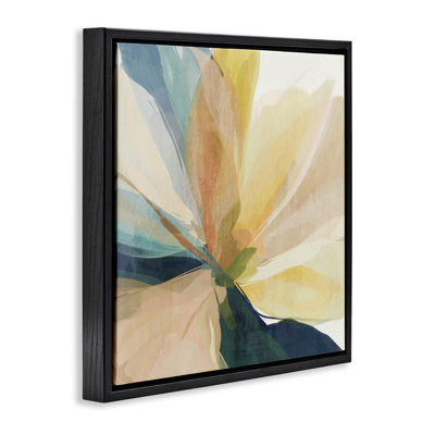 Cadre flottant contemporain à motif floral ensoleillé, design par Irena Orlov
