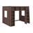 Queen-Scale Wooden Loft Bed With Cabinets & Shelving, Space-Efficient Multifunctional Loft Bed For Compact Rooms-701108616