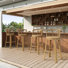 Tabouret de bar d'extérieur en osier 28,75 Bhawana PE