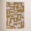 Geometric Area Rug in Mustard Yellow-56079605