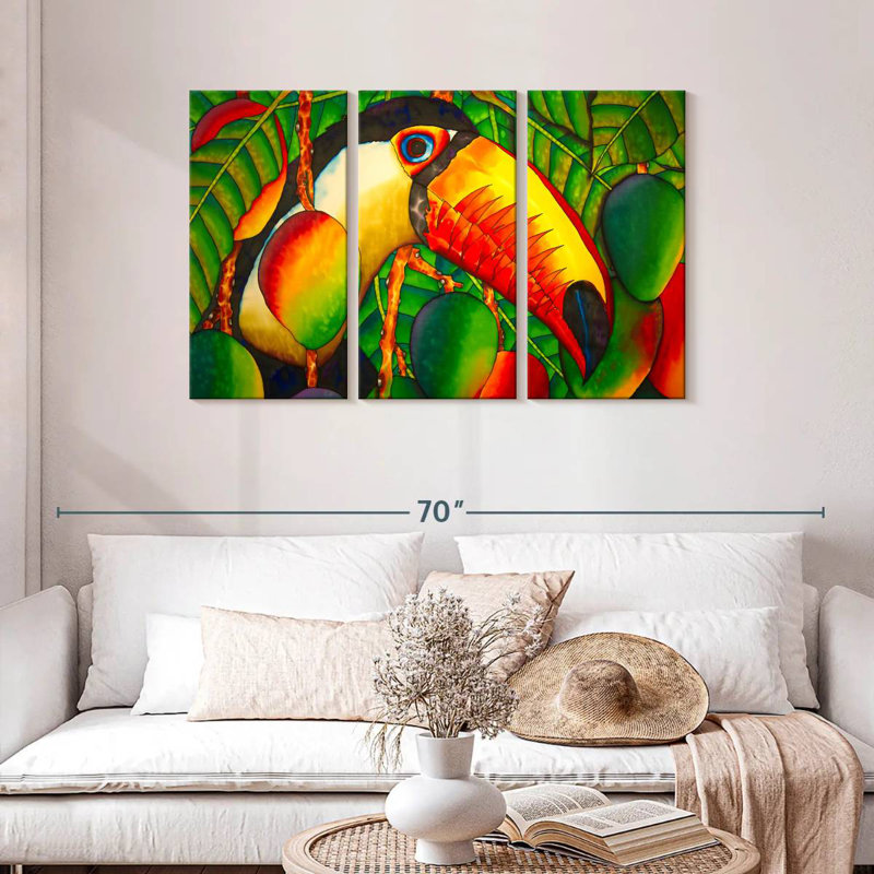 Paradise Toucan, 28" H x 45" W