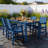 All Weather Outdoor 5 Pieces Patio Dining Sets With Umbrella Hole& Aluminum Frame For Outside Backyard/Porch/Deck, 1-Tables 4-Chairs-123192656