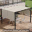 Ensemble de 2 auvent de remplacement pour auvent pour pergola kaki 4 x 18 pi, UV30 + housse pour pergola 10 x 11,8 pi (sans cadre)