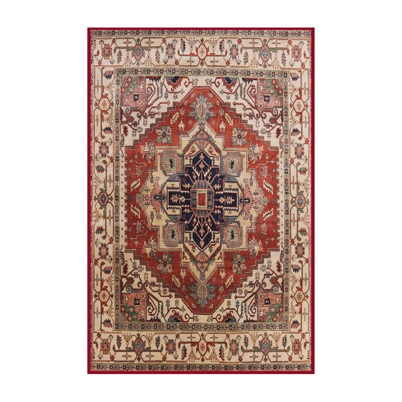 Tapis oriental orange / brun, Tapis de couloir 2 pi x 5 pi