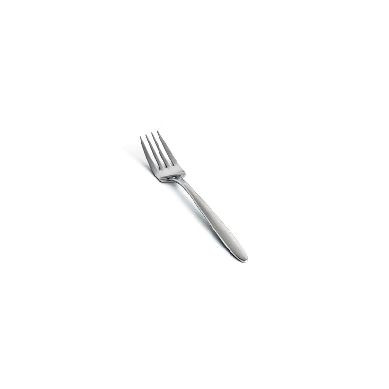 Fourchette à salade Luca - brossée, Argent
