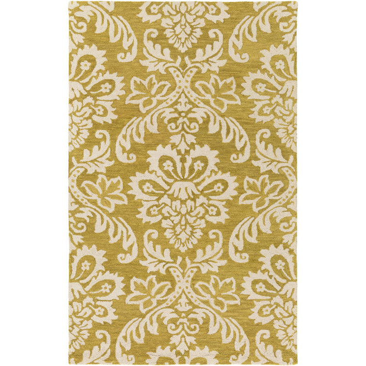 Kimberlin Wool Floral Indoor Rug