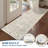 2x6 Floral Kitchen Rug – Washable, Non-Slip, Low Pile, Distressed Print Runner for Hallway, Bathroom, Laundry (Beige)-304226023