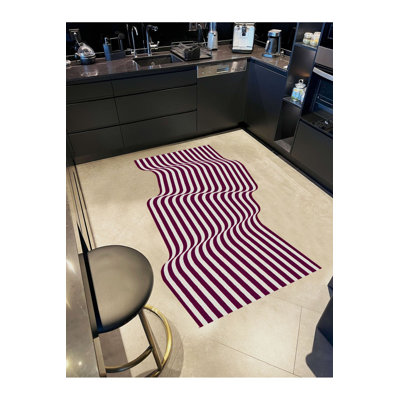Tapis blanc lavable à la machine Rio