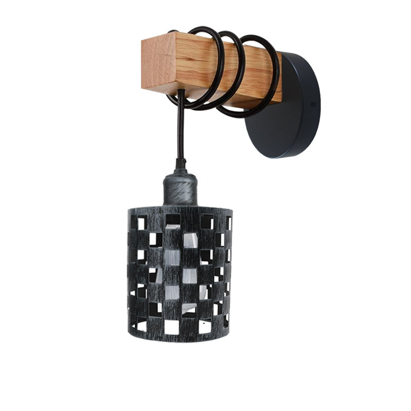 Herold Armed Sconce, Brushed Silver