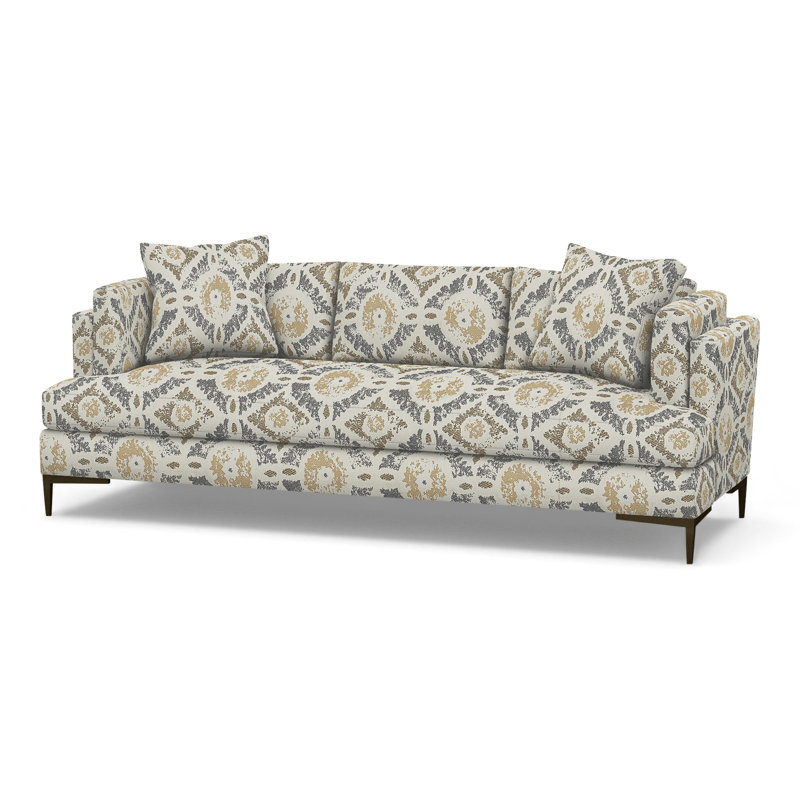 Aiden Upholstered 90.5'' Sofa, Antique Bronze, Perigold Wittstock Mist