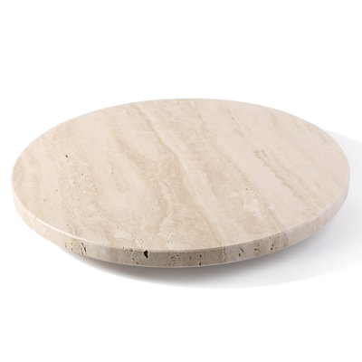 Plateau rond en marbre naturel Guein
