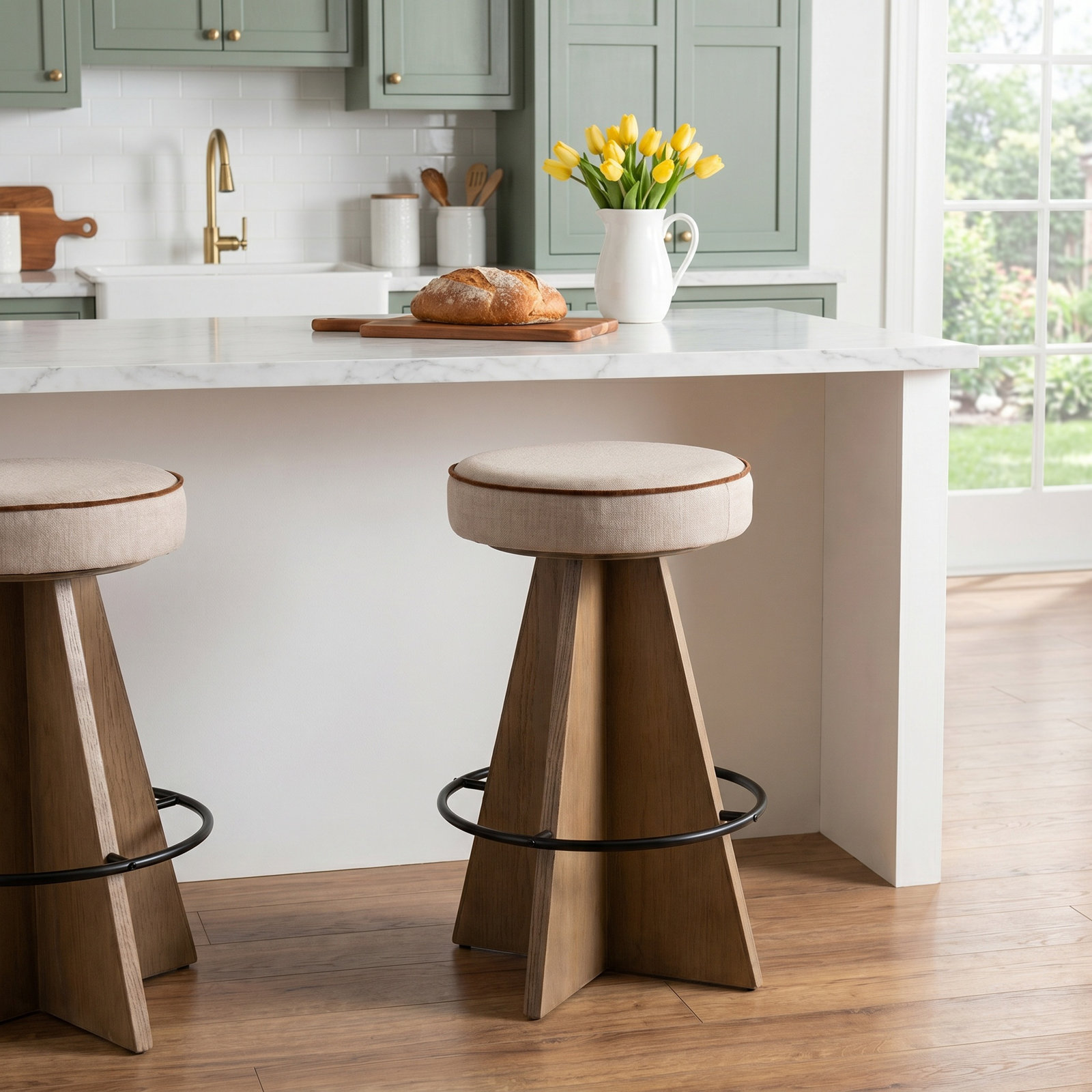 Vega 31" Swivel Bar Stool, Bar Stool (27.17" Seat Height)