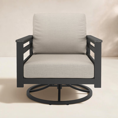 Townsend Sunbrella® Metal Swivel Patio Rocking Chair