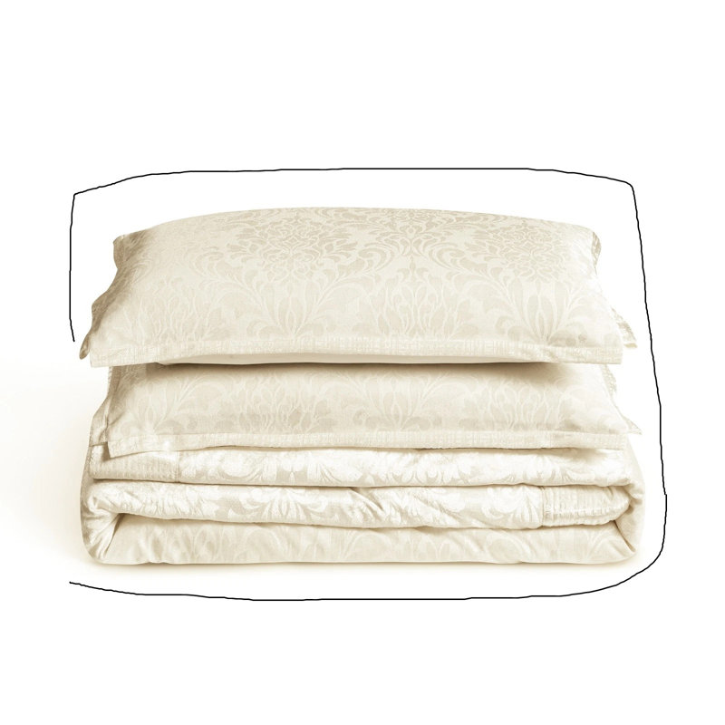 Microfiber / Polyester Bedspread with Pillow Shams, Double, Cream
