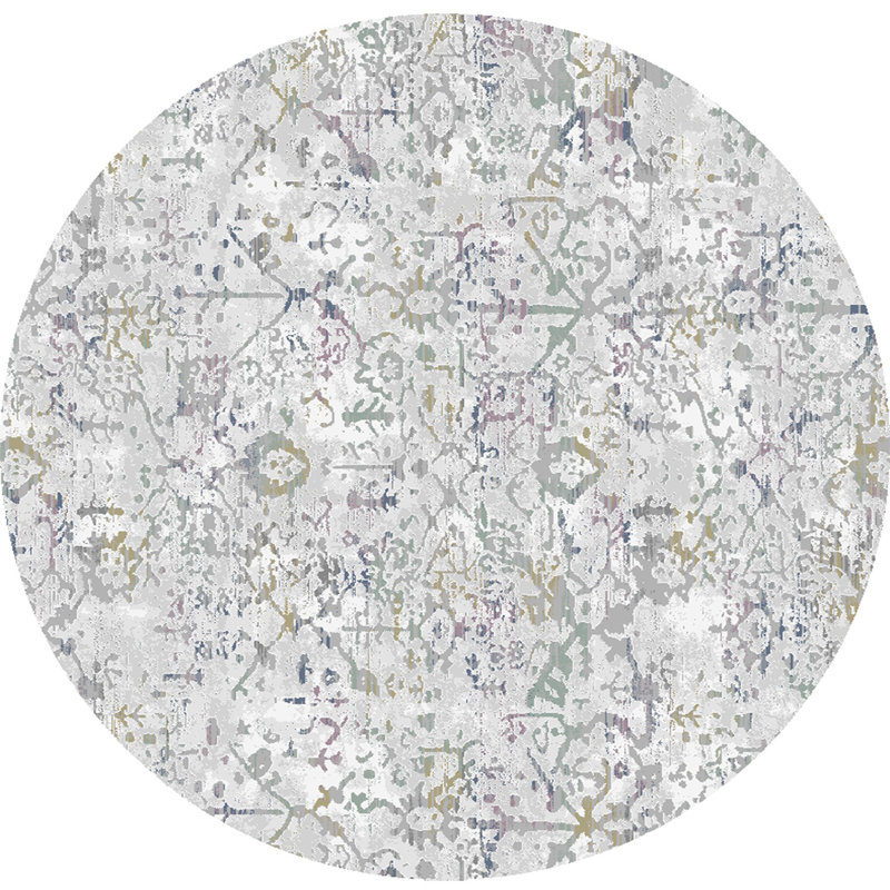 Floral Indoor Rug, Round 7'10"