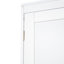 Grand lit escamotable vertical en bois grand format, lit escamotable mural peu encombrant, armoire murale, avec bureau, vérins à gaz, blanc