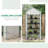 Outsunny 5 Tier Mini Greenhouse with Reinforced PE Cover, Small Portable Greenhouse with Roll-Up Zippered Door, White-121357413