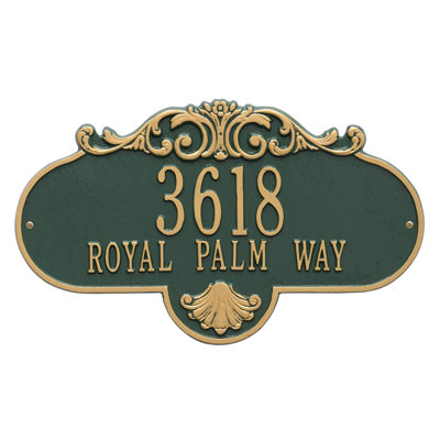 Rochelle 2-Line Wall Address Plaque