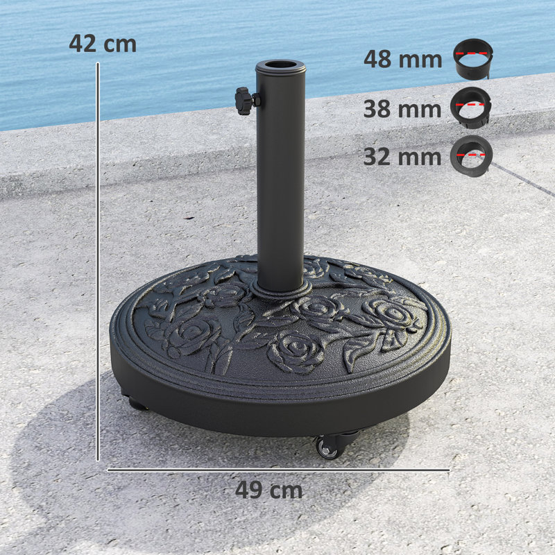 21kg Umbrella Base, Black