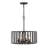 Reid Four-Light 12V Outdoor Caged Chandelier