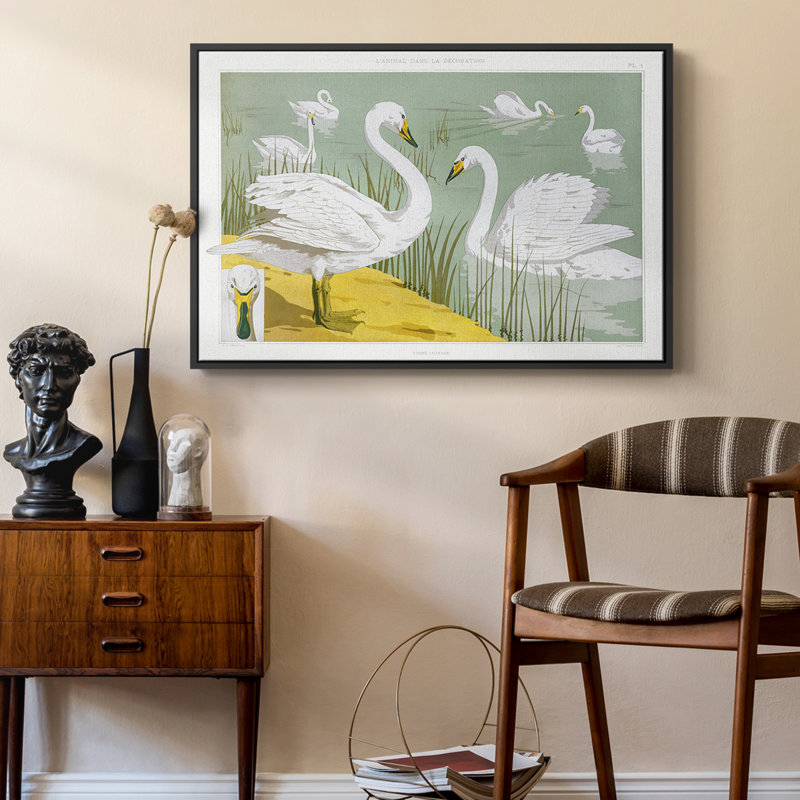 Paysage rétro - XX, H 17 po x l 25 po x P 2 po, Toile avec cadre flottant noir