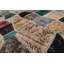 Tapis unique en laine noué à la main style patchwork des années 2010 de 5 pi 10 po x 7 pi 11 po gris / bleu Andreous