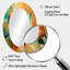 Abstracting The Cubist Form IV - Miroir décoratif abstrait ovale sur métal-1806053418