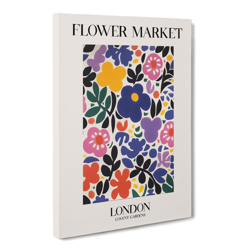 XMKTMKT-400 London Flower Market Exhibition 7 - Wrapped Canvas Print, 60cm H x 40cm W x 3cm D