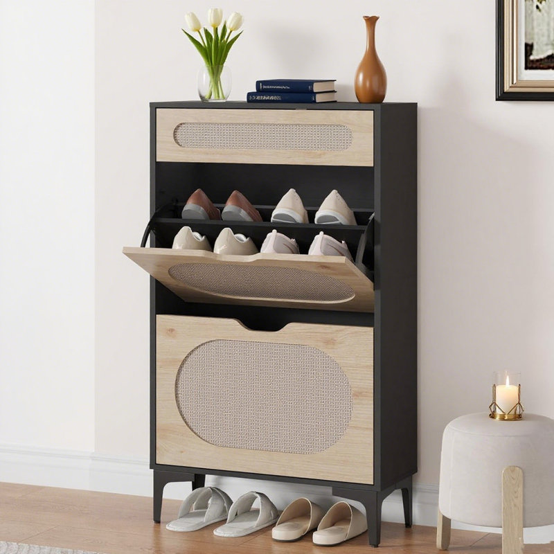 16 Pair Flip Down Shoe Storage