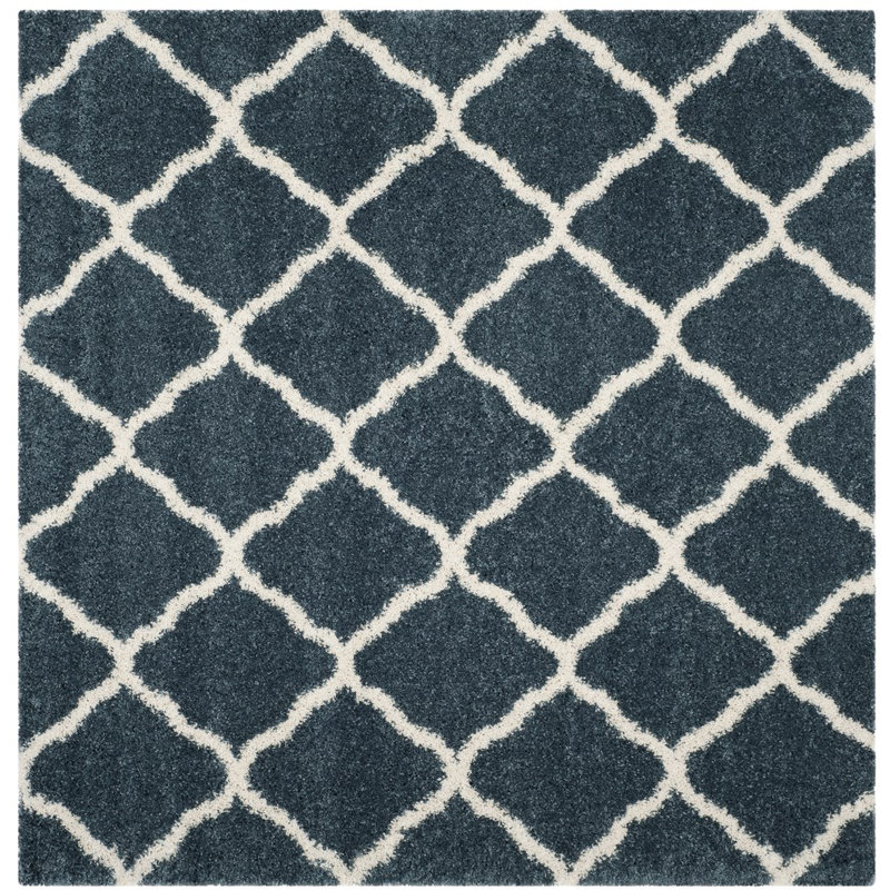 Tapis à poils longs Darrold Hudson, Carré 7 pi