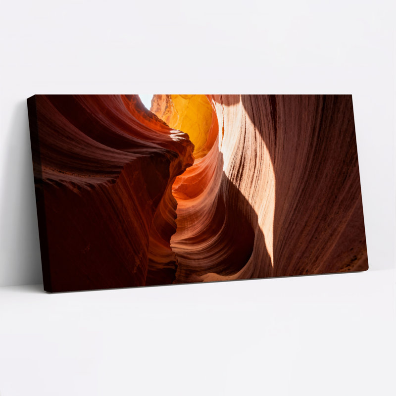 Ensemble de 1 tableau sur toile représentant un paysage d'Antelope Canyon, H 12 po x l 36 po
