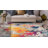 Noires Abstract Ivory/Gray/Blue Area Rug-1524646127