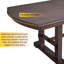 Table de salle à manger en forme de H pour 4 à 8 personnes, table en bois extensible pour la cuisine et la salle à manger-2012837585
