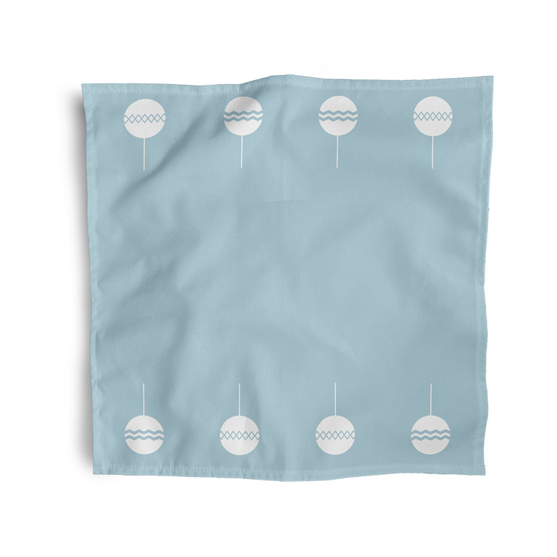 Antero Polyester Modern & Contemporary Napkins, Light Blue