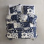 Ensemble de housse de couette en coton bleu Marimekko Unikko-67154072-71198522