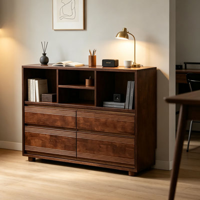European style retro floor mounted bookcase