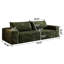 71 po. Velours côtelé confortable à 3 places, tissu doux pour la peau, mousse haute densité, sans assemblage, conception ergonomique pour un coin détente, et confortable, éponge, idéal pour une conférence, confortable