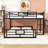 Twin Over Full L-Shaped Metal Bunk Bed With Slats-430279852