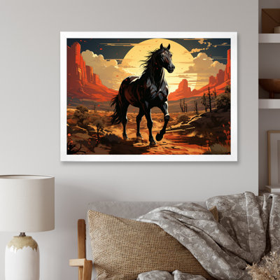 " A Black Horse In Nevada I "