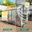 Newly Marketed Gain Height Windproofaluminum Greenhouse 6X10 FT Polycarbonate Greenhouse Raised Base And Anchor Aluminum Heavy Duty Walk-In Greenhouses For Outdoor Backyard In All Season-125343864-125343871