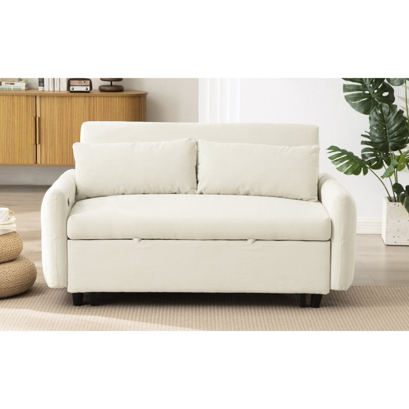 Ensemble de 2 sièges beiges avec ressorts ensachés et coussins amovibles