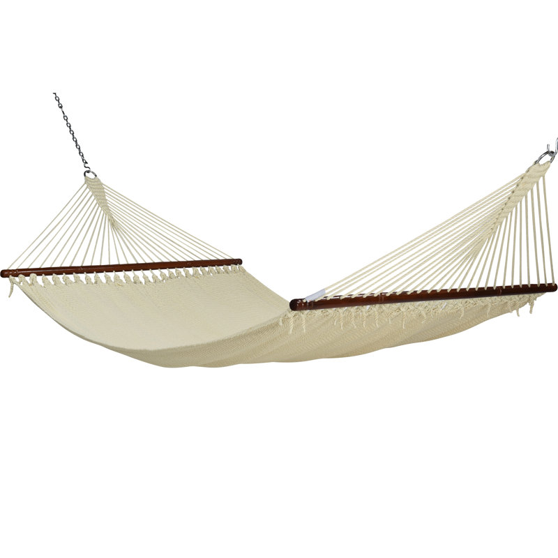 Hamac double à barre d'écartement Blanco, Crème, crème