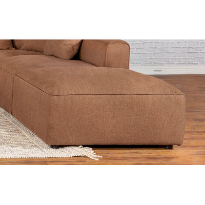 Repose-pieds rembourré pour femme en terre cuite