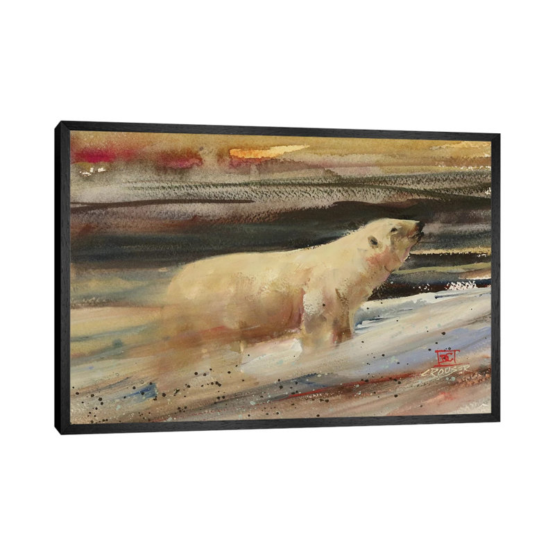 Into The Front by Dean Crouser - Painting on Canvas, 66.04 cm H x 45.72 cm W, Black Framed